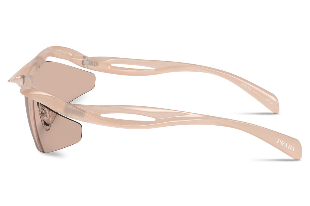 Prada - PR A25S Sunglasses Opal Peach with Light Brown Lenses (12S4I2)