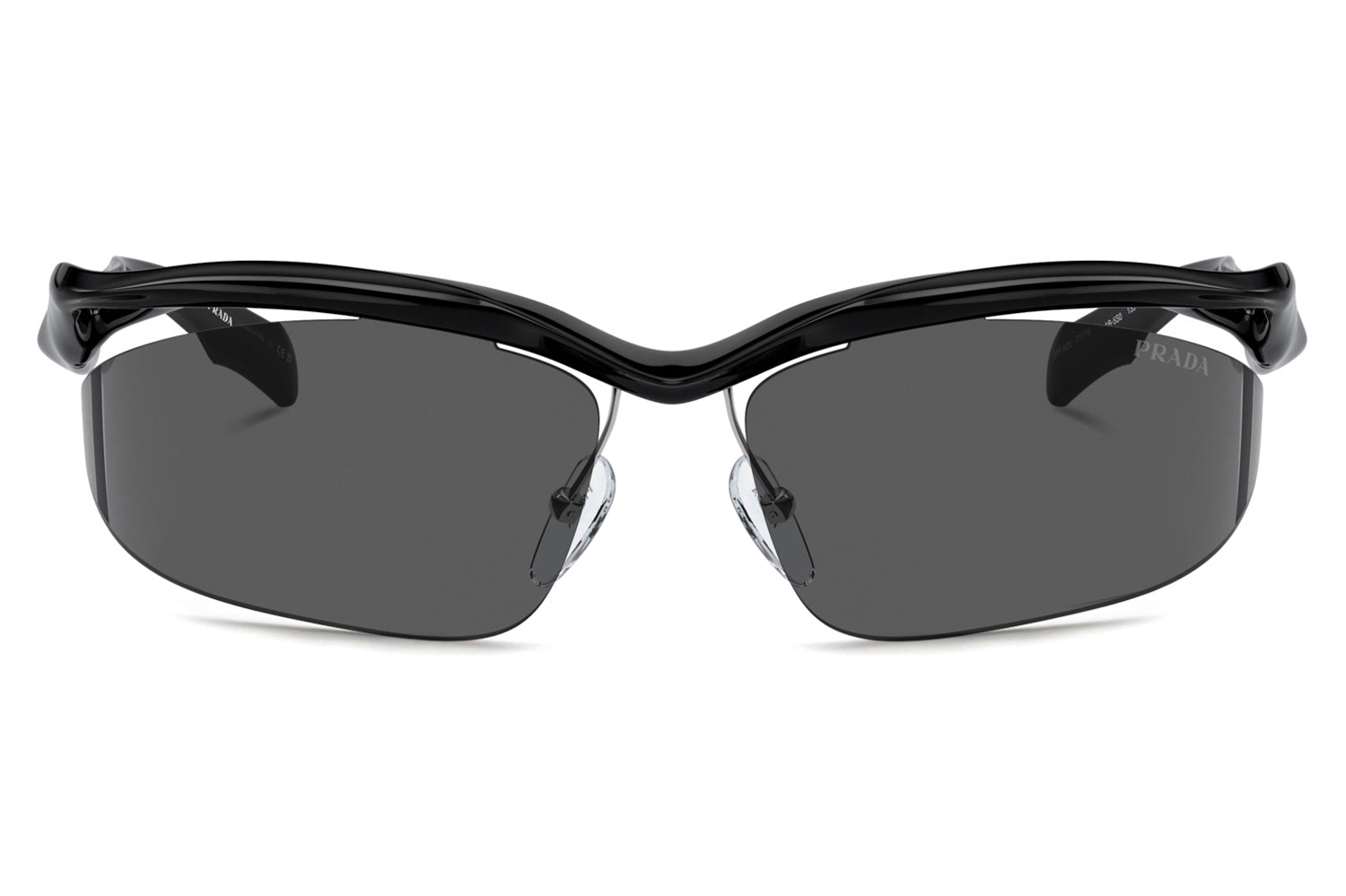 NEW PRADA PRA25S 1AB5S0 SUNGLASSES SPR A25 WOMEN OVAL BLACK PR A25S 1AB5S0 Prada NEW PRADA PRA25S 1AB5S0 SUNGLASSES SPR A25 WOMEN OVAL  main image 2