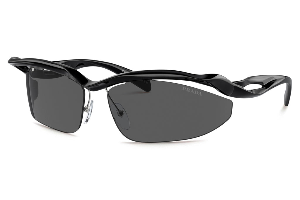 Prada - PR A25S Sunglasses Black with Dark Grey Lenses (1AB5S0)