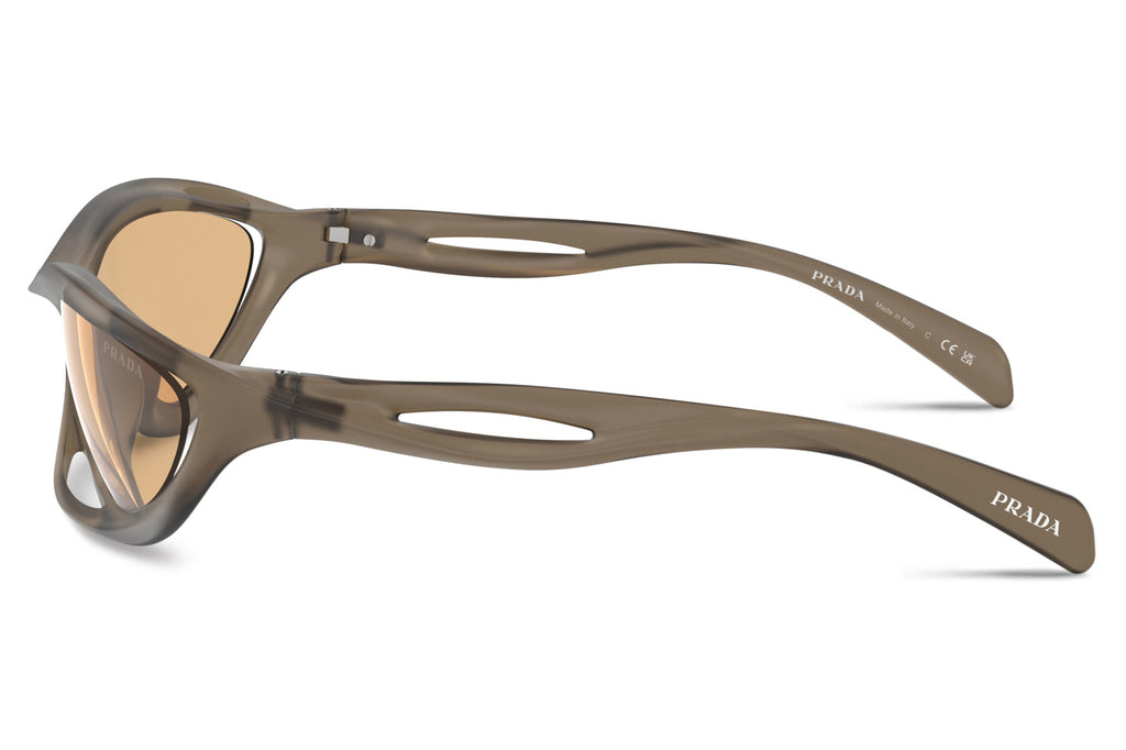 Prada - PR A26S Sunglasses Loden Frosted with Orange Mirror Silver Lenses (16V10H)
