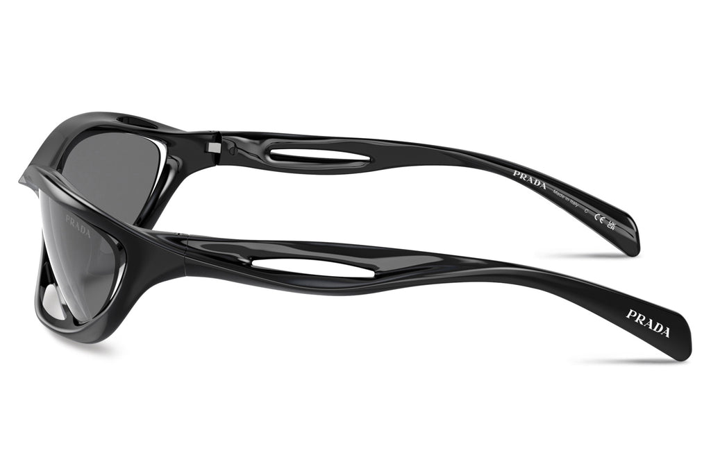 Prada - PR A26S Sunglasses Black with Grey Mirror Silver Lenses (1AB60G)