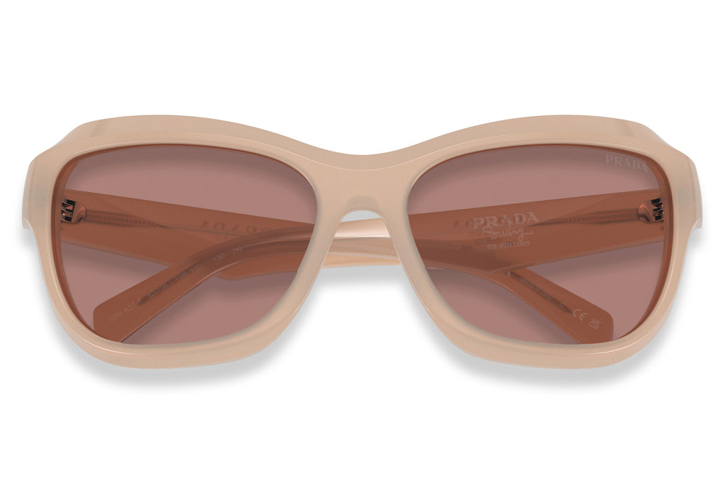 Prada - PR A27SF Sunglasses Opal Natural with Light Brown Lenses (19R10D)