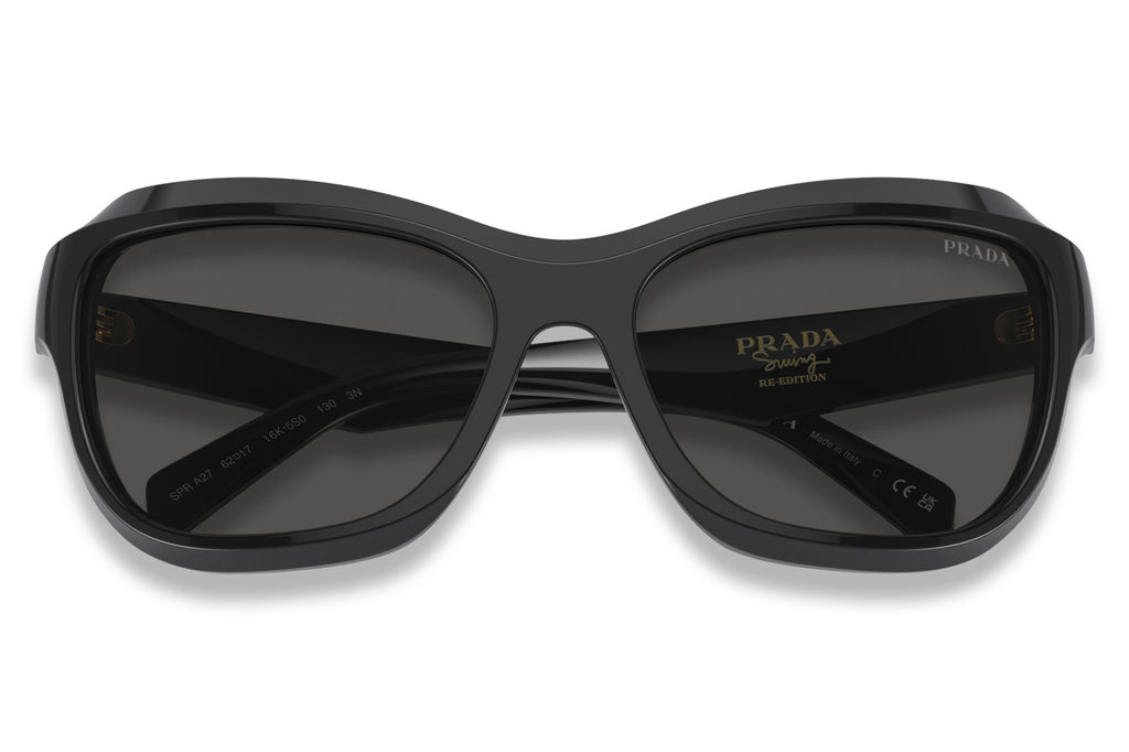 Prada - PR A27S Sunglasses Black with Dark Grey Lenses (16K5S0)