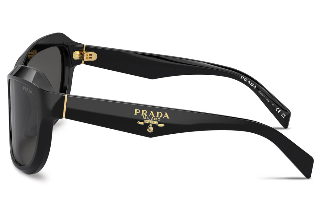 Prada - PR A27S Sunglasses Black with Dark Grey Lenses (16K5S0)