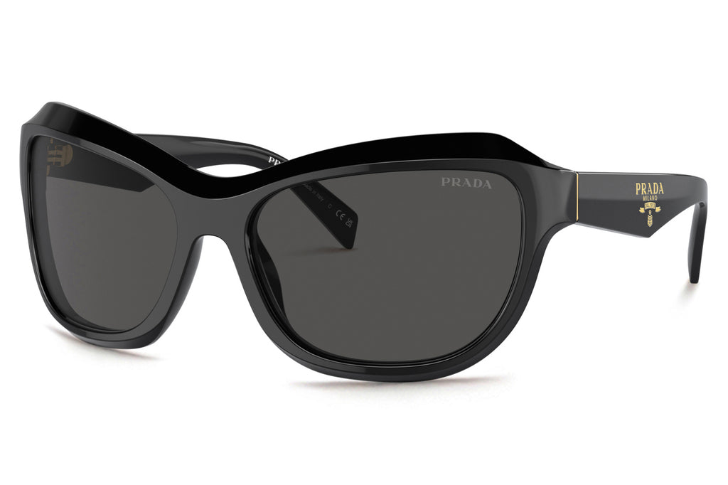 Prada - PR A27S Sunglasses Black with Dark Grey Lenses (16K5S0)
