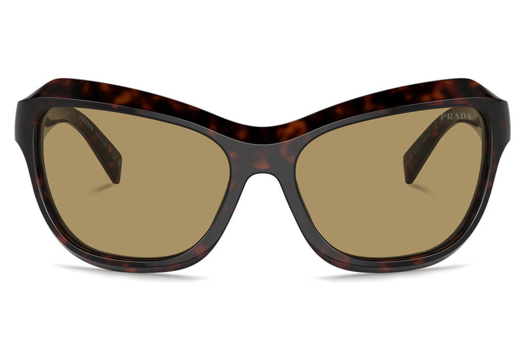 Prada - PR A27S Sunglasses Radica Tortoise with Green Olive Lenses (17N70G)