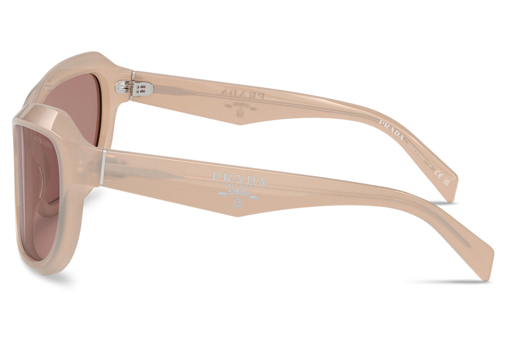 Prada - PR A27S Sunglasses Opal Natural with Light Brown Lenses (19R10D)