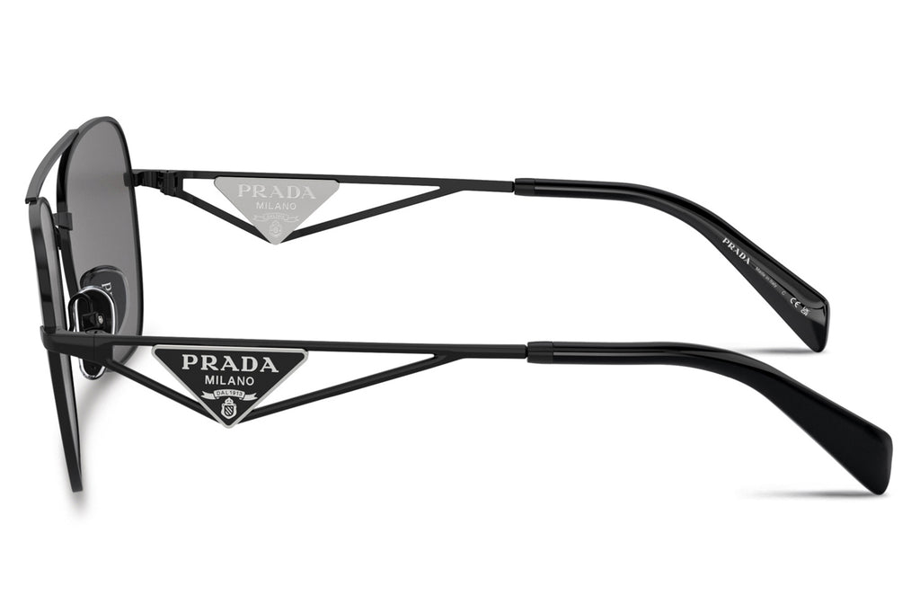Prada - PR A50S Sunglasses Metal Black with Dark Grey Polar Lenses (1AB5Z1)