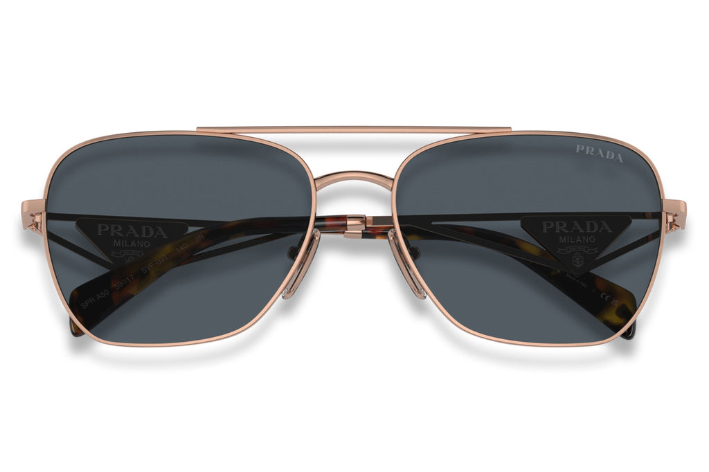 Prada - PR A50S Sunglasses Rose Gold with Dark Grey Lenses (SVF09T)