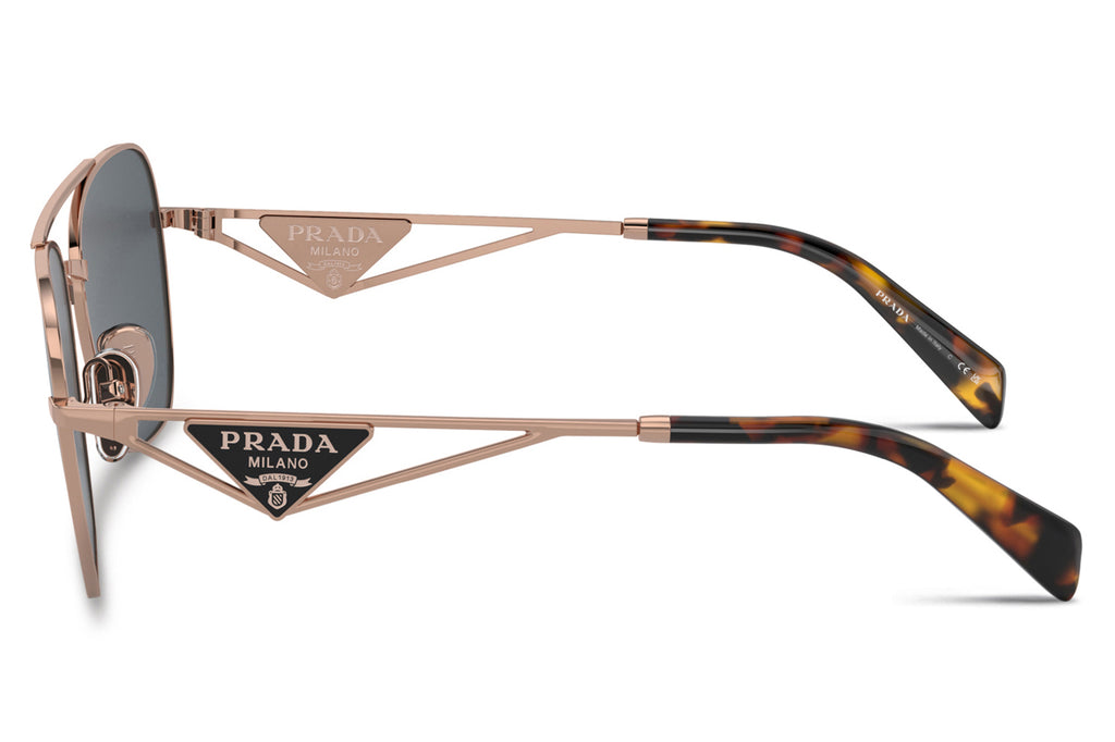 Prada - PR A50S Sunglasses Rose Gold with Dark Grey Lenses (SVF09T)