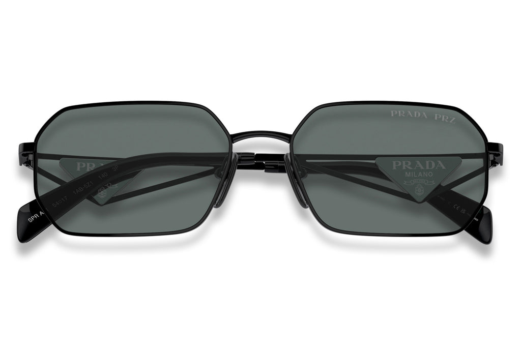 Prada - PR A51S Sunglasses Black with Black Grey Polar Lenses (1AB5Z1)