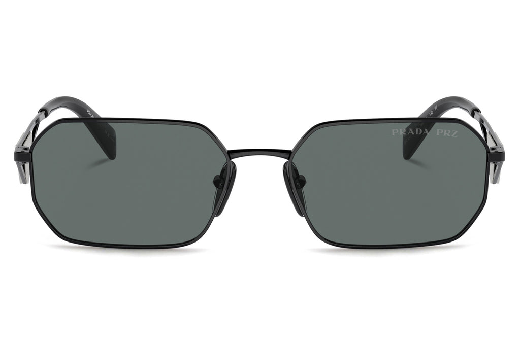 Prada - PR A51S Sunglasses Black with Black Grey Polar Lenses (1AB5Z1)