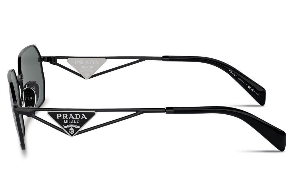 Prada - PR A51S Sunglasses Black with Black Grey Polar Lenses (1AB5Z1)
