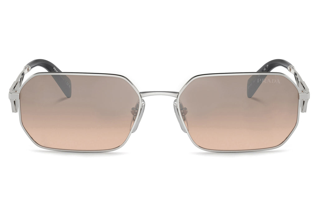 Prada - PR A51S Sunglasses Silver with Brown Mirror Silver Gradient Lenses (1BC8J1)