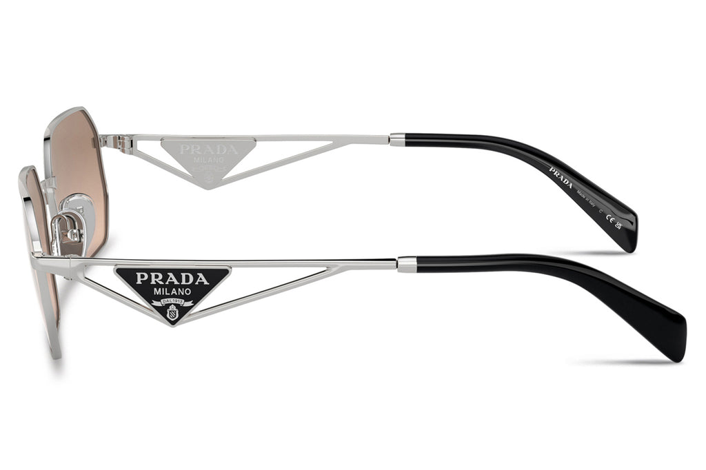 Prada - PR A51S Sunglasses Silver with Brown Mirror Silver Gradient Lenses (1BC8J1)