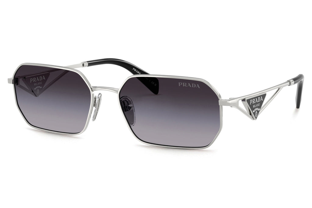 Prada - PR A51S Sunglasses Silver with Grey Gradient Lenses (1BC90A)