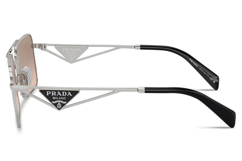 Prada - PR A52S Sunglasses Silver with Brown Mirror Silver Gradient Lenses (1BC8J1)