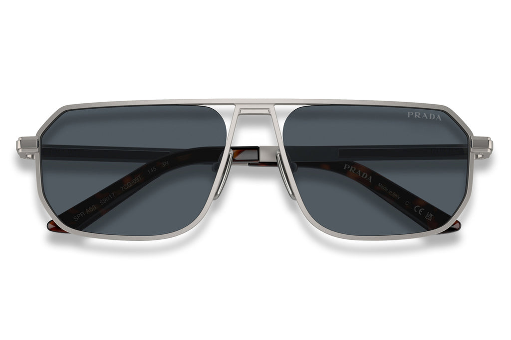 Prada - PR A53S Sunglasses Matte Gunmetal with Dark Grey Lenses (7CQ09T)