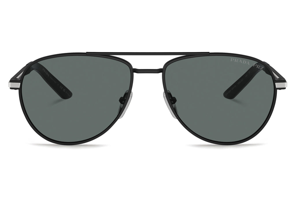 Prada - PR A54S Sunglasses Matte Black with Dark Grey Polar Lenses (1BO5Z1)