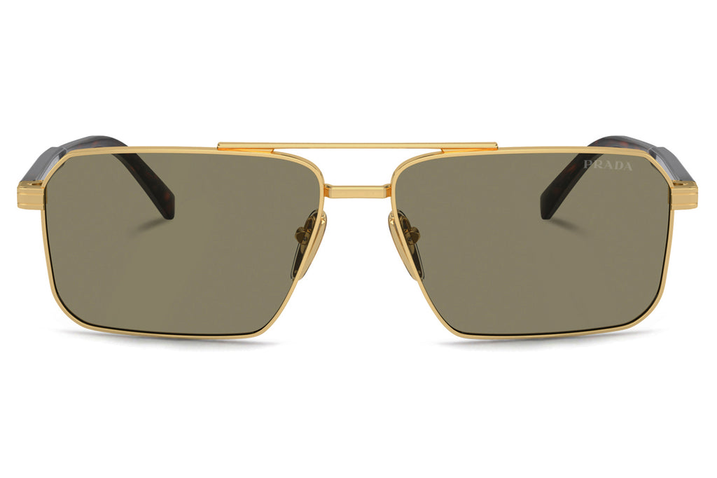 Prada - PR A57S Sunglasses Gold with Light Brown Lenses (5AK90F)