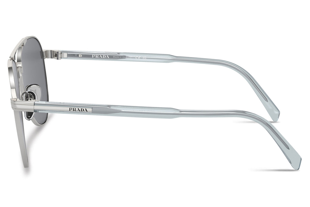 Prada - PR A58S Sunglasses Silver with Dark Grey Flash Silver Lenses (1BC175)
