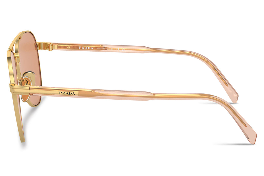 Prada - PR A58S Sunglasses Gold with Orange Lenses (5AK07V)