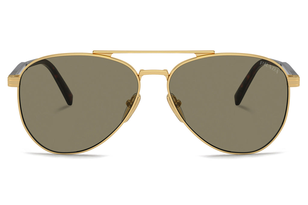 Prada - PR A58S Sunglasses Gold with Light Brown Lenses (5AK90F)