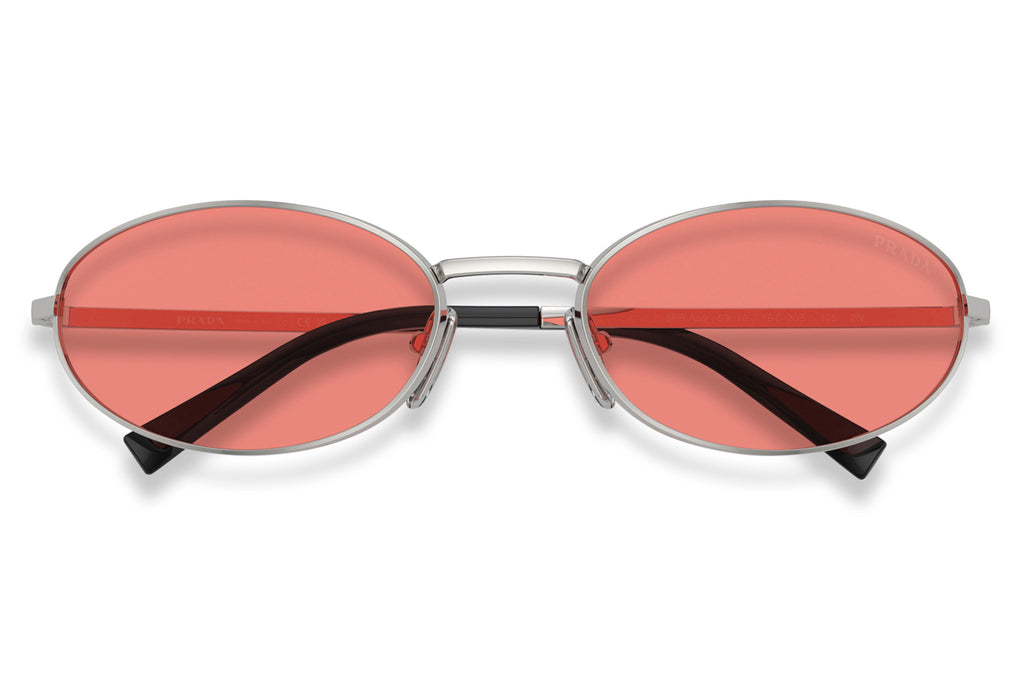 Prada - PR A59S Sunglasses Silver with Pink Lenses (1BC20B)