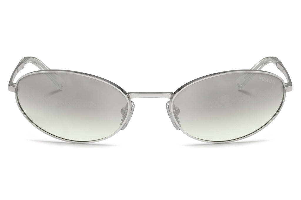 Prada - PR A59S Sunglasses Silver with Light Green Silver Gradient Lenses (1BC80G)