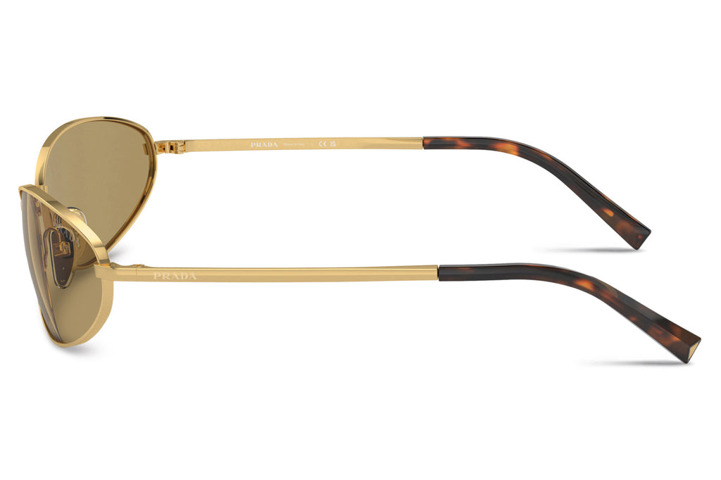 Prada - PR A59S Sunglasses Gold with Green Olive Lenses (5AK70G)