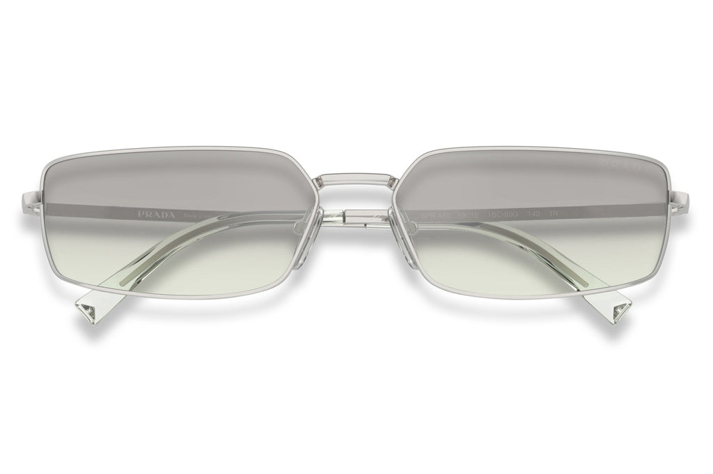 Prada - PR A60S Sunglasses Silver with Light Green Silver Gradient Lenses (1BC80G)