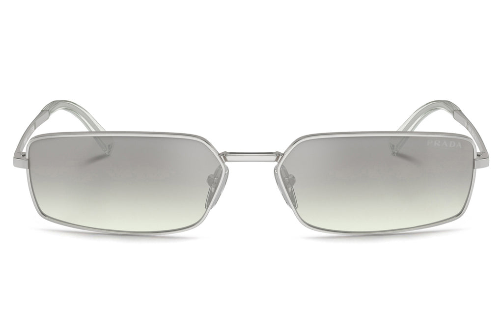 Prada - PR A60S Sunglasses Silver with Light Green Silver Gradient Lenses (1BC80G)