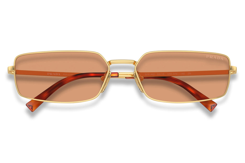 Prada - PR A60S Sunglasses Gold with Orange Lenses (5AK07V)