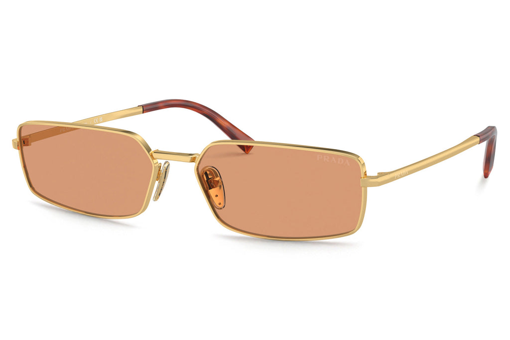 Prada - PR A60S Sunglasses Gold with Orange Lenses (5AK07V)