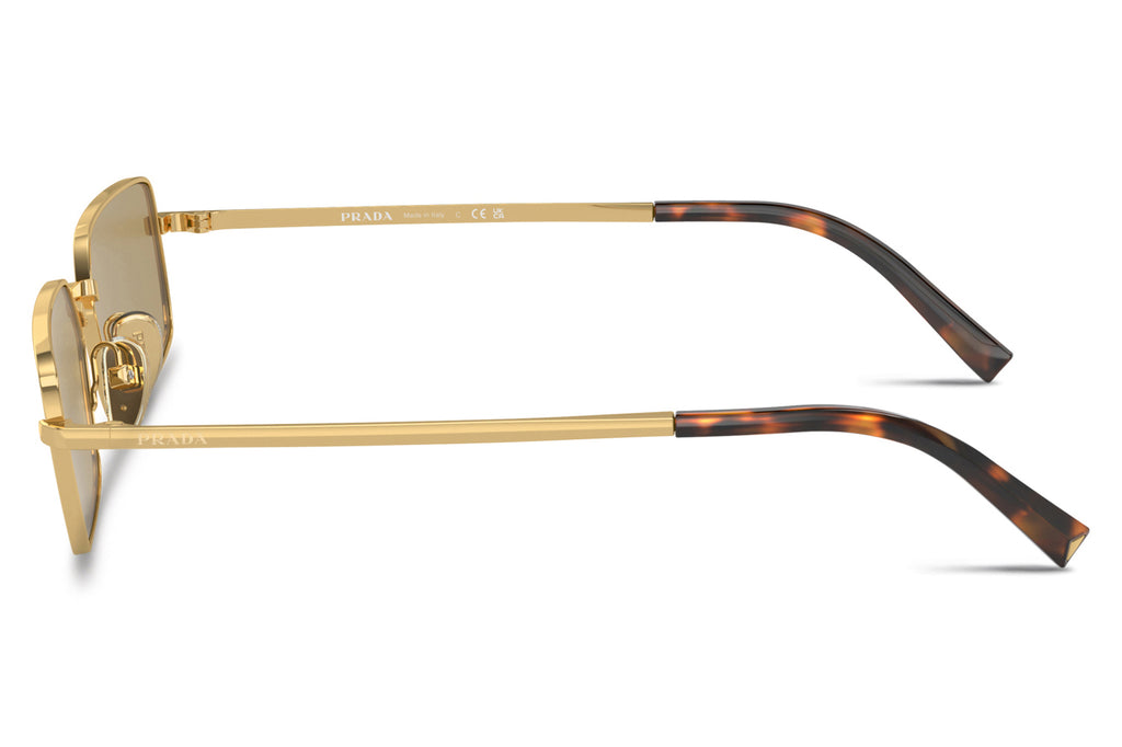 Prada - PR A60S Sunglasses Gold with Green Olive Lenses (5AK70G)
