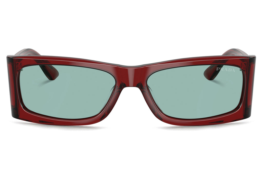 Prada - PR B03S Sunglasses Transparent Peat with Petrol Green Lenses (12Z40K)