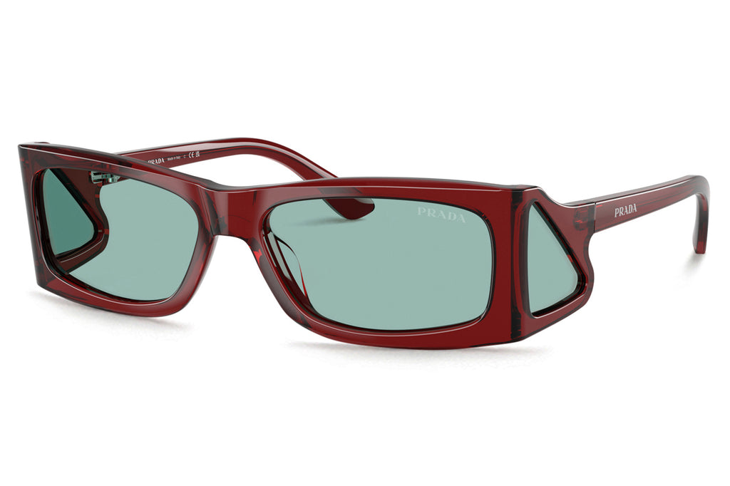 Prada - PR B03S Sunglasses Transparent Peat with Petrol Green Lenses (12Z40K)