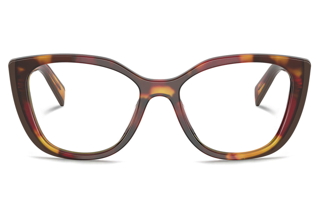 Prada - PR B04VF (Low Bridge Fit) Eyeglasses Poppy Tortoise/Bordeaux (22A1O1)