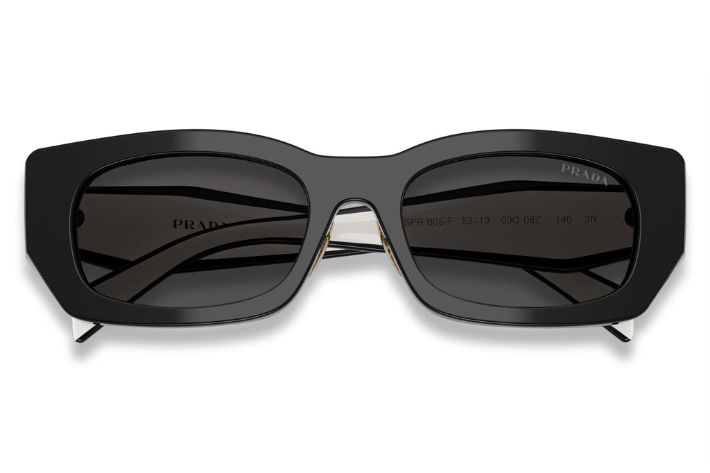 Prada - PR B05SF Sunglasses Black with Dark Grey Lenses (09Q08Z)