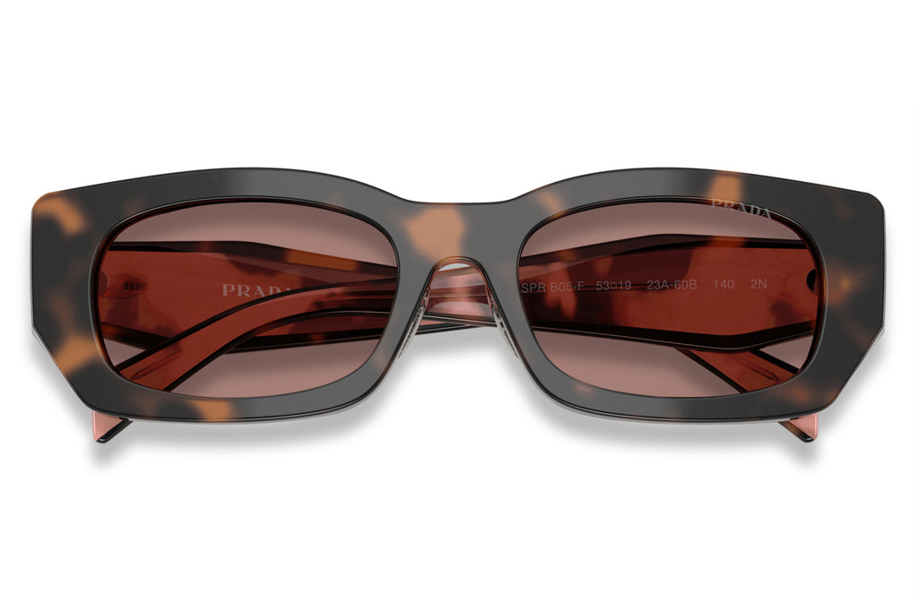 Prada - PR B05SF Sunglasses Mauve Tortoise with Light Brown Lenses (23A60B)