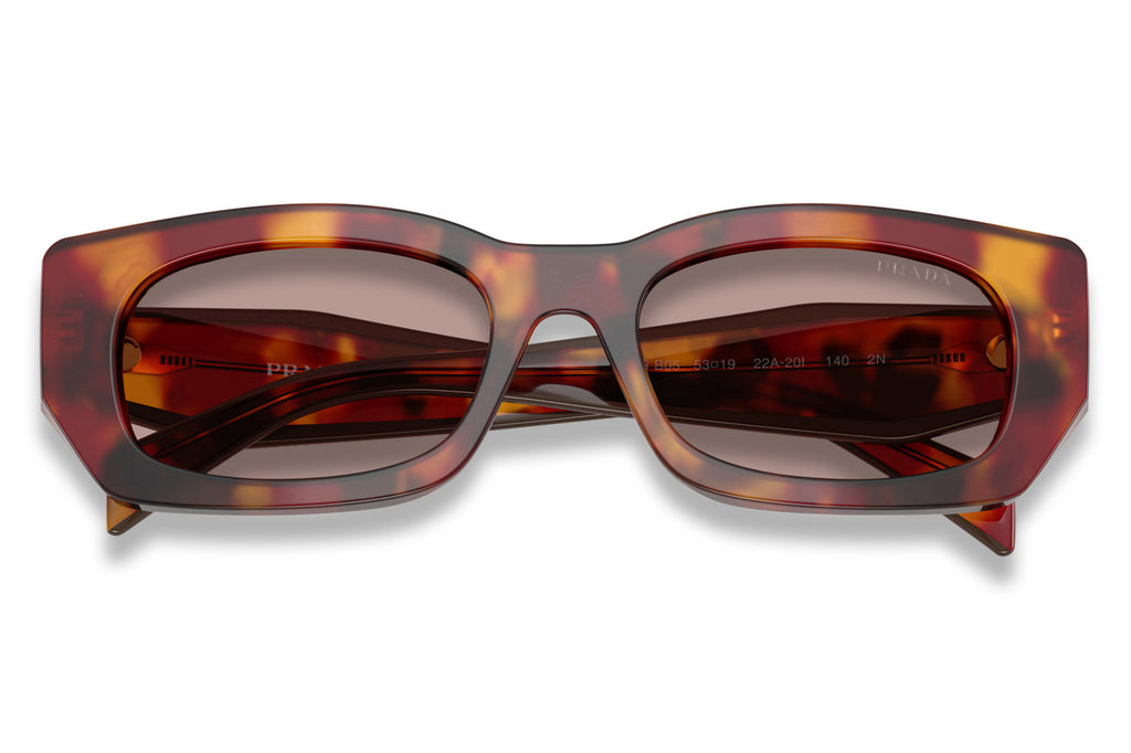 Prada - PR B05S Sunglasses Poppy Tortoise with Light Purple Brown Lenses (22A20I)