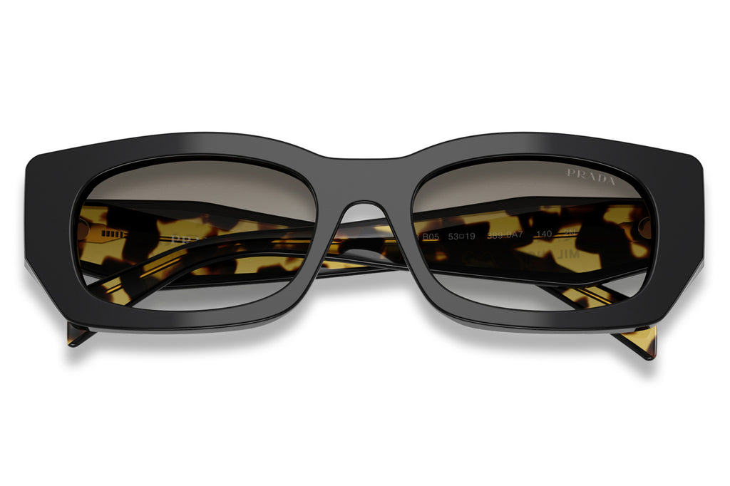 Prada - PR B05S Sunglasses Black with Grey Gradient Lenses (3890A7)