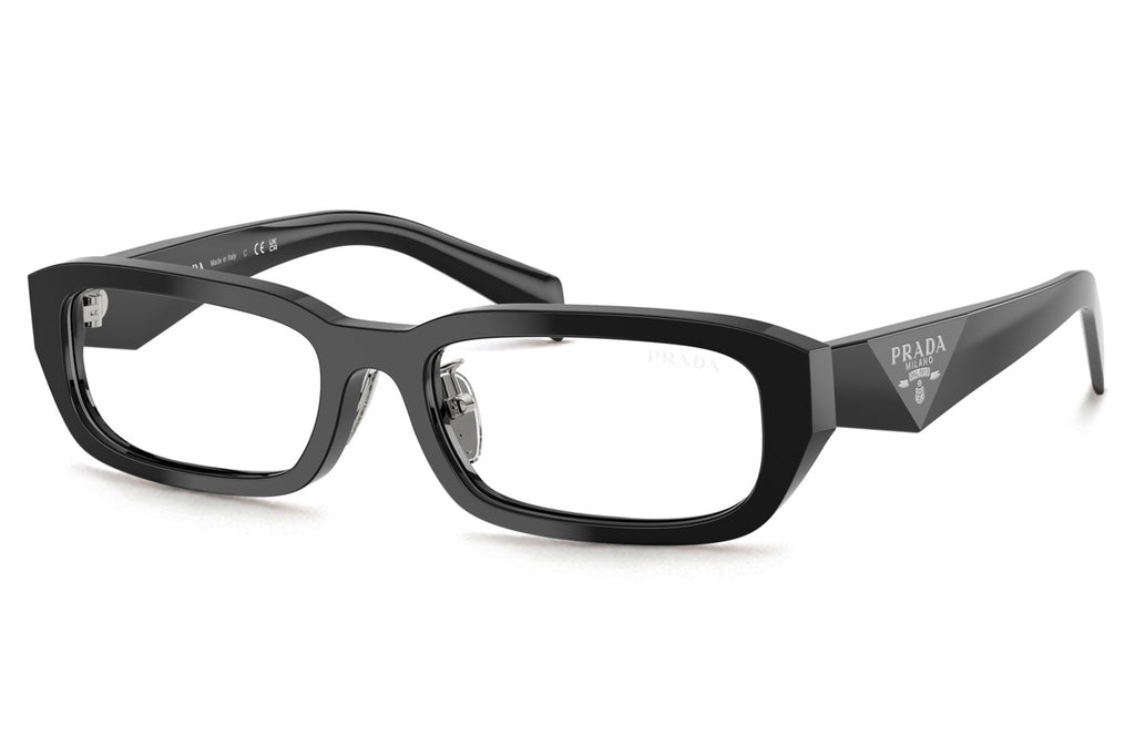 Prada - PR B06SF Sunglasses Black with Clear Blue-Violet Light Filter Lenses (16K08N)