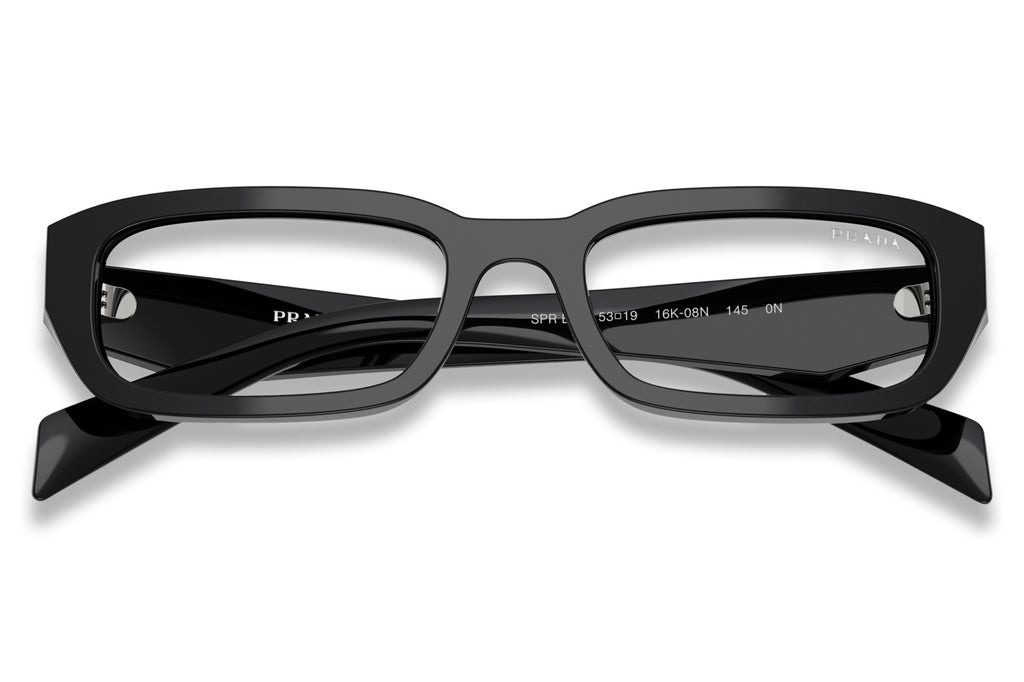Prada - PR B06S Sunglasses Black with Clear Blue-Violet Light Filter Lenses (16K08N)