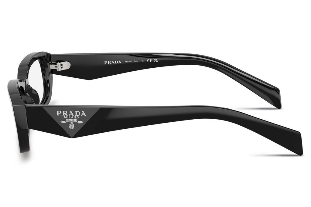 Prada - PR B06S Sunglasses Black with Clear Blue-Violet Light Filter Lenses (16K08N)