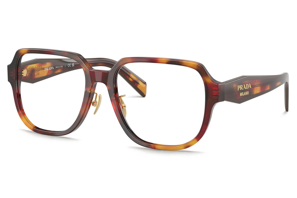 Prada - PR B07VD (Low Bridge Fit) Eyeglasses Poppy Tortoise/Bordeaux (22A1O1)