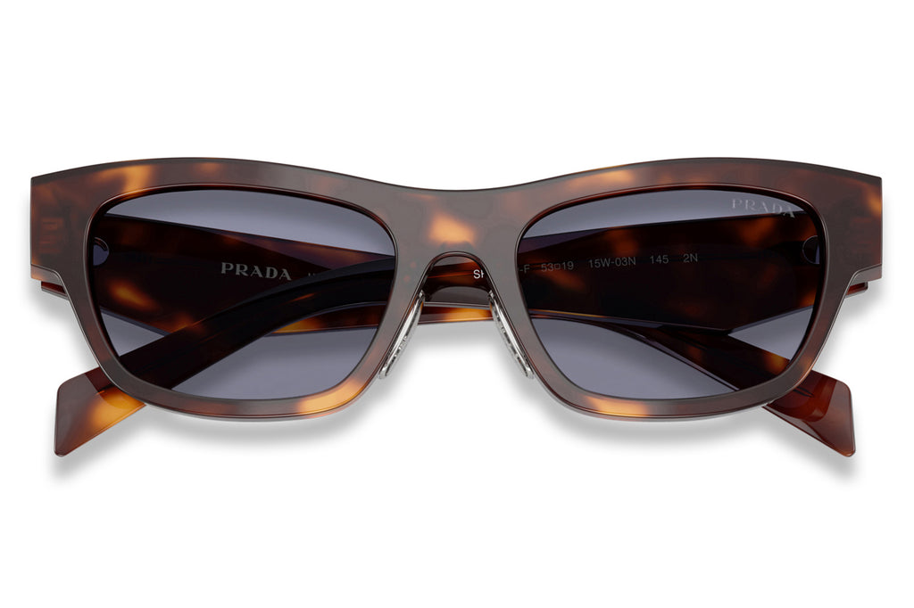 Prada - PR B09SF Sunglasses Classic Tortoise with Grey Lenses (15W03N)