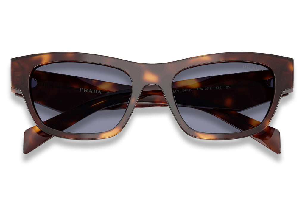 Prada - PR B09S Sunglasses Classic Tortoise with Grey Lenses (15W03N)