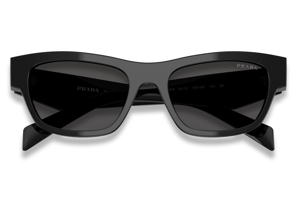 Prada - PR B09S Sunglasses Black with Dark Grey Lenses (16K08Z)