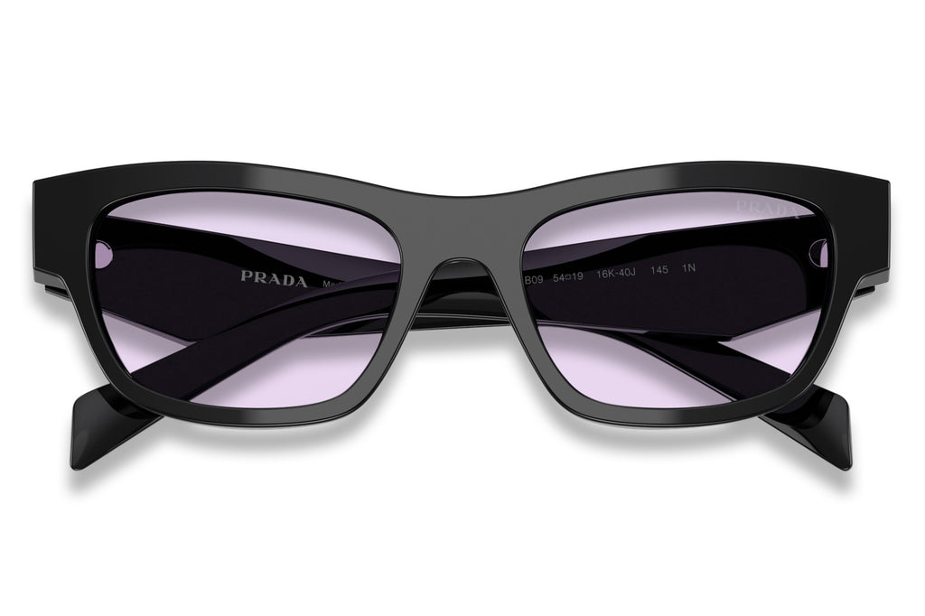 Prada - PR B09S Sunglasses Black with Violet Lenses (16K40J)